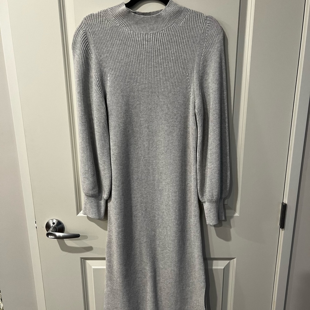Bell Sleeve Midi Sweater Dress